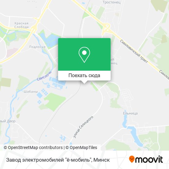 Карта Завод электромобилей "ё-мобиль"