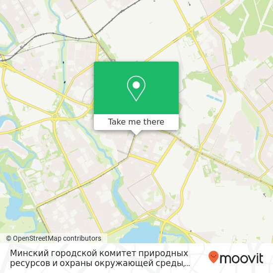 Карта Минский городской комитет природных ресурсов и охраны окружающей среды