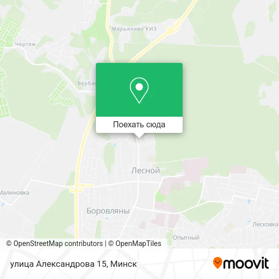 Карта улица Александрова 15