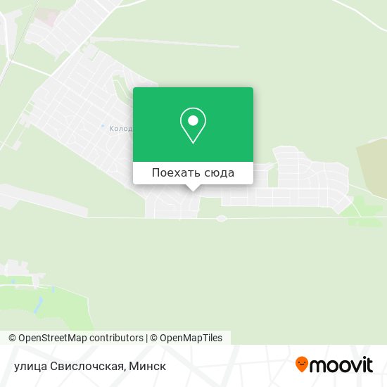 Карта улица Свислочская