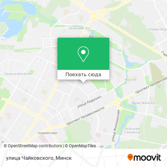 Карта улица Чайковского