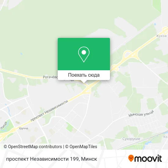 Карта проспект Независимости 199