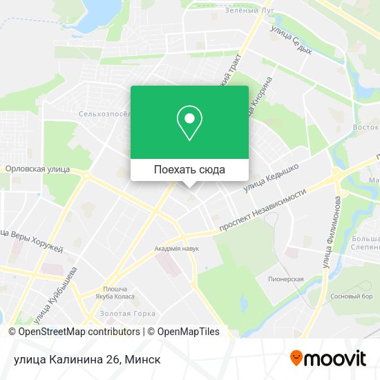 Карта улица Калинина 26