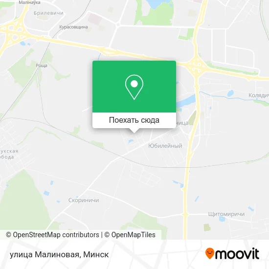 Карта улица Малиновая