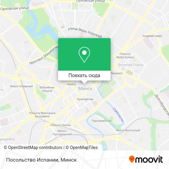 Карта Посольство Испании