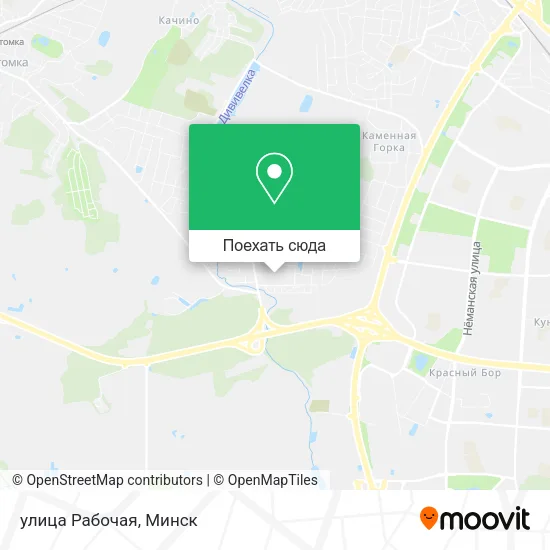 Карта улица Рабочая
