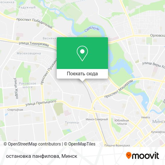Карта остановка панфилова
