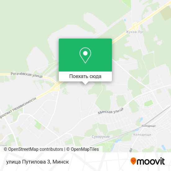 Карта улица Путилова 3