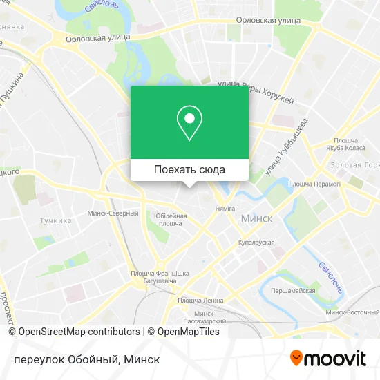 Карта переулок Обойный