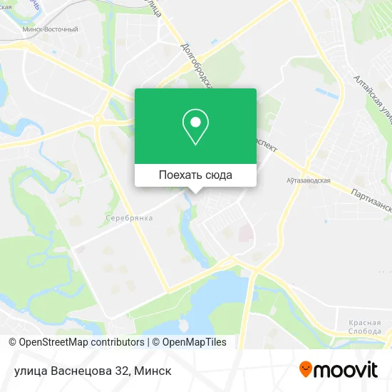 Карта улица Васнецова 32