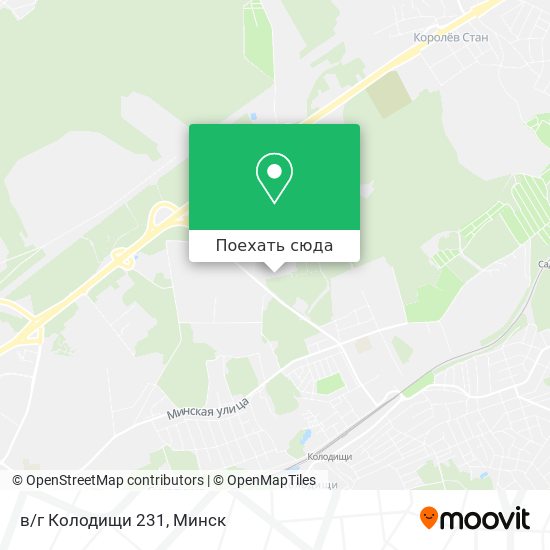 Карта в/г Колодищи 231