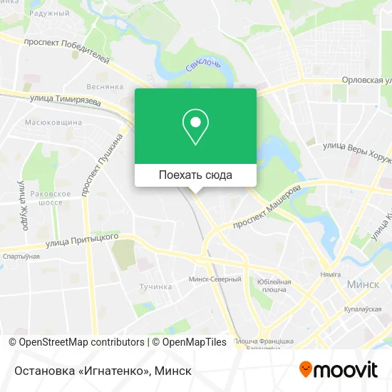 Карта Остановка «Игнатенко»