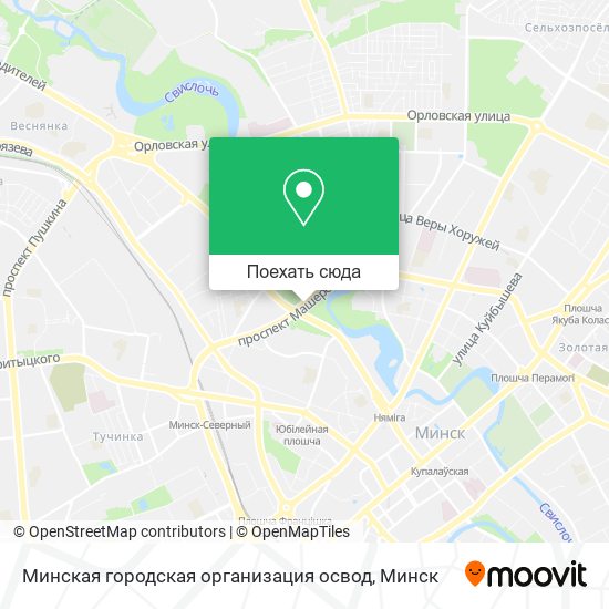 Карта Минская городская организация освод