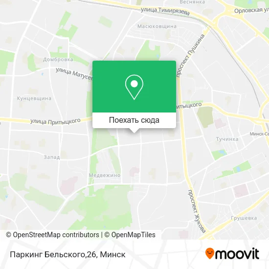 Карта Паркинг Бельского,26