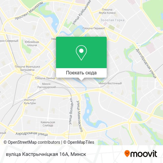 Карта вулiца Кастрычніцкая 16А
