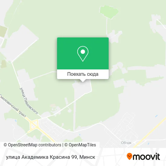 Карта улица Академика Красина 99
