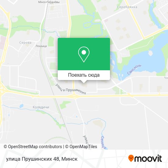 Карта улица Прушинских 48