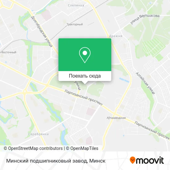 Карта Минский подшипниковый завод