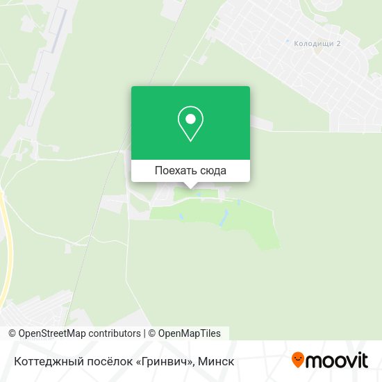 Карта Коттеджный посёлок «Гринвич»