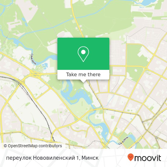 Карта переулок Нововиленский 1