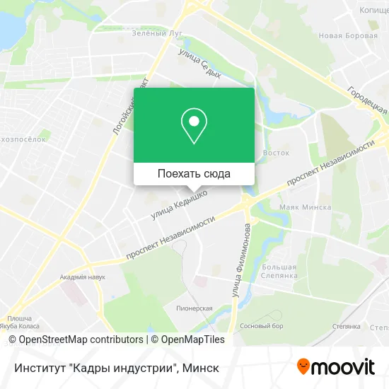 Карта Институт "Кадры индустрии"