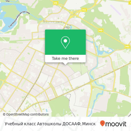 Карта Учебный класс Автошколы ДОСААФ