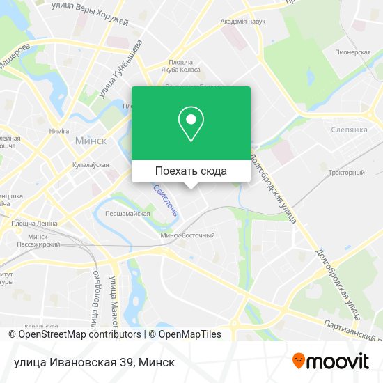 Карта улица Ивановская 39