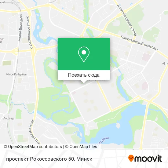 Карта проспект Рокоссовского 50