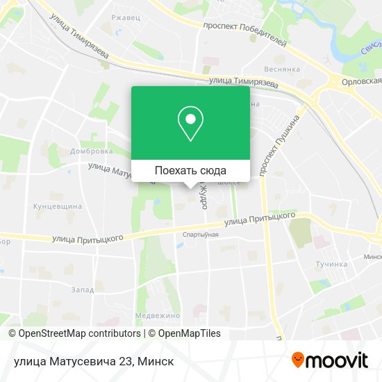 Карта улица Матусевича 23