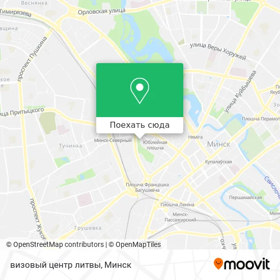 Карта визовый центр литвы