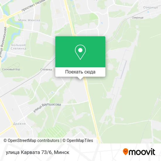 Карта улица Карвата 73/6