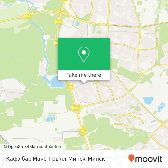 Карта Кафэ-бар Максі Грылл, Минск