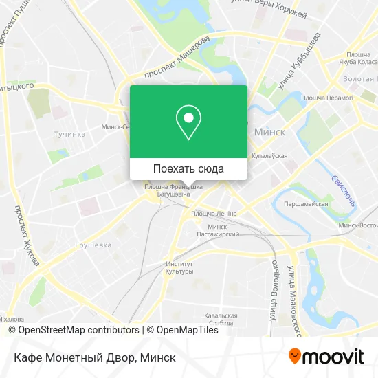 Карта Кафе Монетный Двор