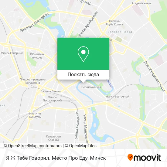 Карта Я Ж Тебе Говорил. Место Про Еду