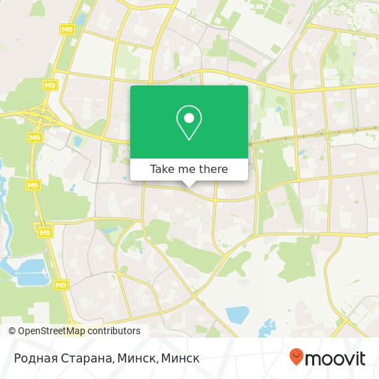 Карта Родная Старана, Минск