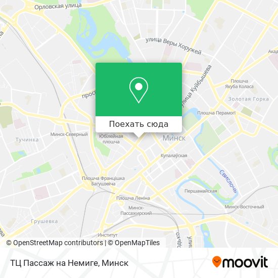 Карта ТЦ Пассаж на Немиге