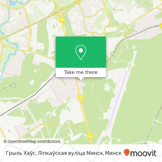 Карта Грыль Хаўс, Ліпкаўская вуліца Минск