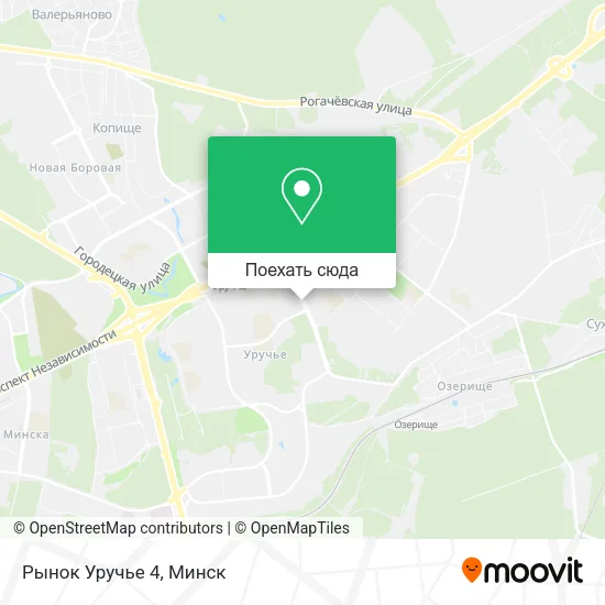 Карта Рынок Уручье 4