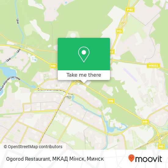 Карта Ogorod Restaurant, МКАД Мінск