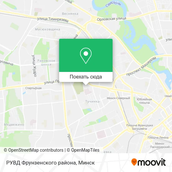 Карта РУВД Фрунзенского района