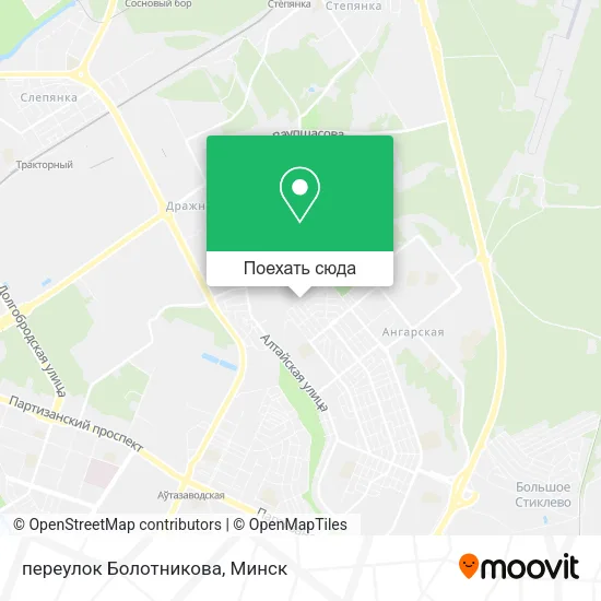 Карта переулок Болотникова