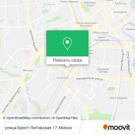 Карта улица Брест-Литовская 17