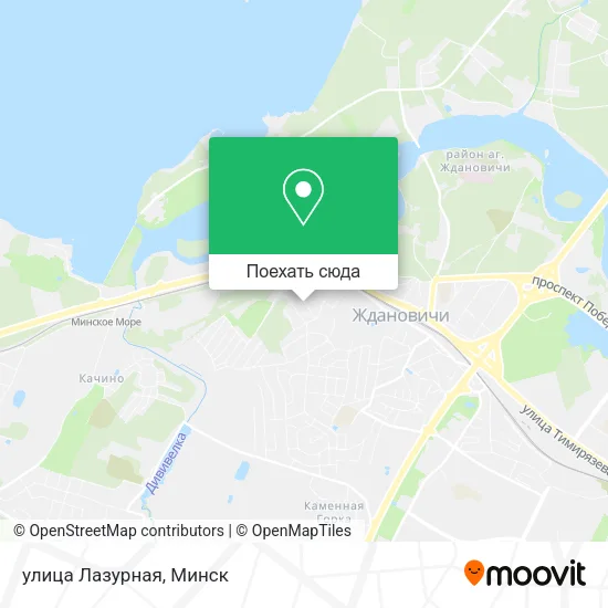 Карта улица Лазурная