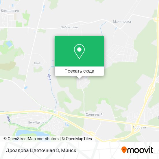 Карта Дроздова Цветочная 8