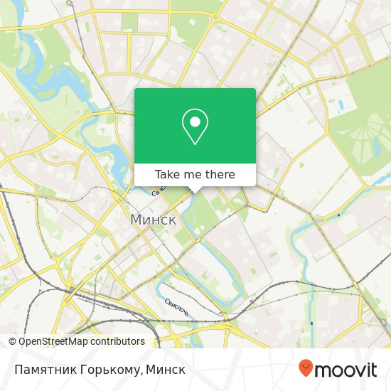 Карта Памятник Горькому