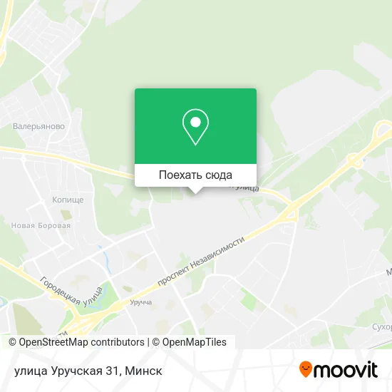 Карта улица Уручская 31