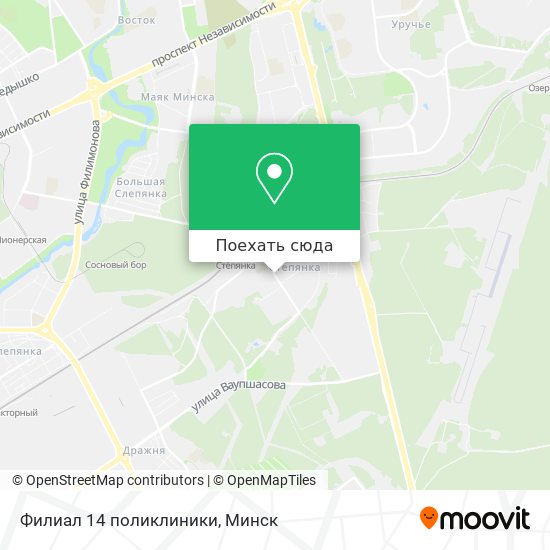 Карта Филиал 14 поликлиники