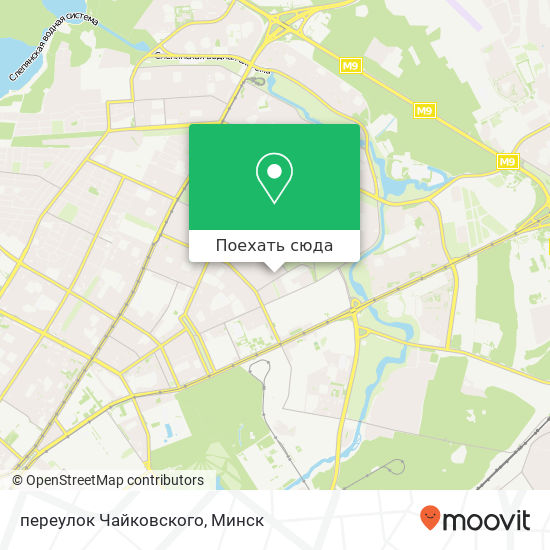 Карта переулок Чайковского