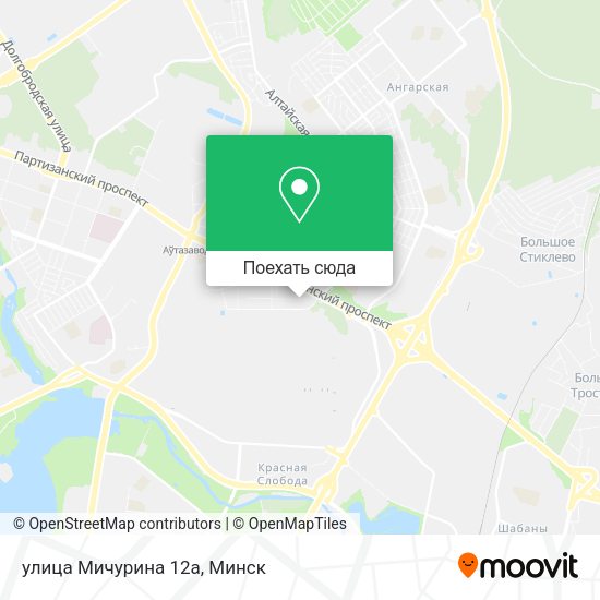 Карта улица Мичурина 12а