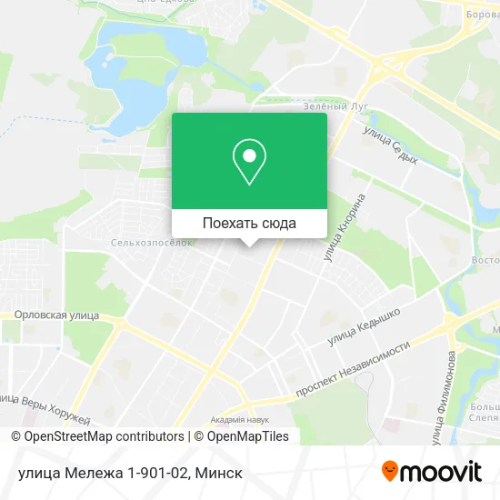 Карта улица Мележа 1-901-02